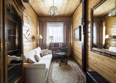 кабинет в деревянном доме